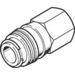 Festo Brass Female Pneumatic Quick Connect Coupling, G 1/4 Female Threaded