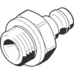 Festo Brass Male Pneumatic Quick Connect Coupling, G 1/8 Female Threaded
