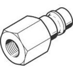 Festo Brass Male Pneumatic Quick Connect Coupling, G 1/4 Female Threaded