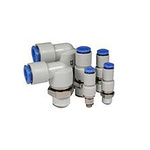 SMC KSH PBT Pneumatic Rotary Union, R 1/4 Male, Push In 10 mm