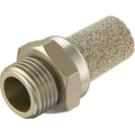 Festo AMTE Brass, Bronze 10bar Pneumatic Silencer, Threaded, NPT 1/8 Male