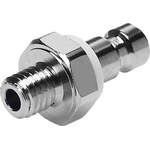 Festo Male Pneumatic Quick Connect Coupling, M5 Threaded