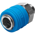 Festo Male Pneumatic Quick Connect Coupling, G 1/4 Threaded