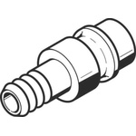 Festo Male Pneumatic Quick Connect Coupling, 4.5mm Hose Barb