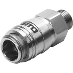 Festo Male Pneumatic Quick Connect Coupling, Threaded