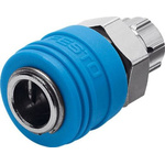 Festo Brass Female Pneumatic Quick Connect Coupling, 19mm Nut