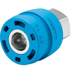 Festo Brass Female Pneumatic Quick Connect Coupling, 3/8in Threaded