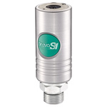 PREVOST Stainless Steel Male Safety Quick Connect Coupling, G 3/8 Male Threaded