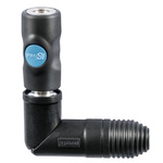 PREVOST Composite Body Female Safety Swivel Quick Connect Coupling, G 3/8 Female Threaded