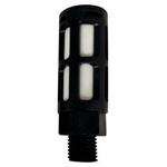 RS PRO PSU Plastic Pneumatic Silencer, Threaded, G 1/4 Male