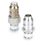 SMC Stainless Steel Male Pneumatic Quick Connect Coupling, R 3/8 R 1in Hose Barb