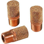 SMC AN Copper Alloy, Phosphor Bronze Pneumatic Silencer, Threaded, R 1/8