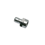 Legris Nickel Plated Brass Pneumatic Quick Connect Coupling, G 3/8 Threaded