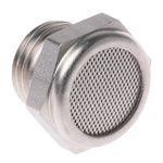 Legris 0682 Stainless Steel 12bar Pneumatic Silencer, Threaded, G 1/4 Male
