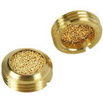 Legris 0677 Brass 12bar Pneumatic Silencer, Threaded, G 3/8 Male