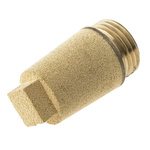 Legris 0670 Sintered Bronze 12bar Pneumatic Silencer, Threaded, G 1/2 Male