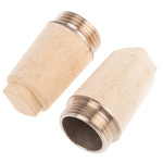 Legris 0670 Sintered Bronze 12bar Pneumatic Silencer, Threaded, G 1 Male
