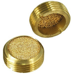 Legris 0677 Brass 12bar Pneumatic Silencer, Threaded, G 3/4 Male