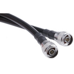 Radiall Male N Type to Male N Type Coaxial Cable, 2m, RG213 Coaxial, Terminated