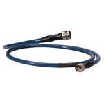 Huber+Suhner TL-8A Series Male N Type to Male N Type Coaxial Cable, 1.5m, Terminated