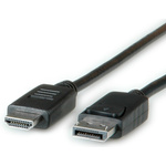 Roline Display Port to HDMI Cable, Male to Male - 1m