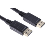 RS PRO 1080p DisplayPort to DisplayPort Cable, Male to Male - 1m