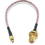 Wurth Elektronik Female RP-SMA to Male MMCX Coaxial Cable, 152.4mm, RG178 Coaxial, Terminated