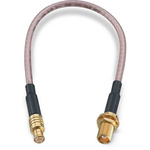 Wurth Elektronik Male MCX to Female MCX Coaxial Cable, 152.4mm, RG316 Coaxial, Terminated