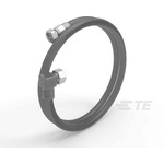 TE Connectivity Male 4.3-10 to Male 4.3-10 Coaxial Cable, 1m, RF Coaxial, Terminated