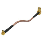 Samtec RF316 Series BNC to MCX Coaxial Cable, 500mm, RF Coaxial, Terminated