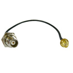 RF Solutions Female TNC to Female SMA Coaxial Cable, 200mm, RG174 Coaxial, Terminated