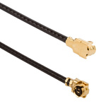 Amphenol RF Male AMC to Male AMC Coaxial Cable, 100mm, Terminated