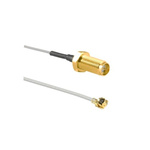 Linx RP-SMA to U.FL Coaxial Cable, 100mm, Terminated