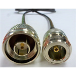 Mobilemark Male N Type to Female N Type Coaxial Cable, 5m, RF195 Coaxial, Terminated