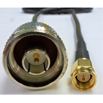 Mobilemark SMA to SMA Coaxial Cable, 3m, RF195 Coaxial, Terminated