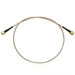 Mueller Electric Male SMA to Male SMA Coaxial Cable, 12in, RG316 Coaxial, Terminated