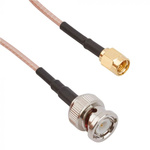 Amphenol RF Male BNC to Male SMA Coaxial Cable, RG316 Coaxial, Terminated