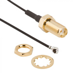 Amphenol RF Male AMC to SMA Coaxial Cable, 1.13 mm Coaxial, Terminated