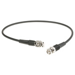 TE Connectivity Male BNC to Male BNC Coaxial Cable, 500mm, RG58 Coaxial, Terminated