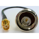 Mobilemark Female SMA to Male N Type Coaxial Cable, 1m, RF195 Coaxial, Terminated