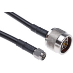Atem Male SMA to Male N Type Coaxial Cable, 500mm, RG223 Coaxial, Terminated