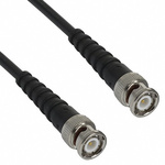 Cinch Connectors 415 Series Male BNC to Male BNC Coaxial Cable, 609.6mm, RG58 Coaxial, Terminated