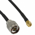 Cinch 415 Series Male SMA to Male N Type Coaxial Cable, 609.6mm, RG58 Coaxial, Terminated
