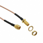 Cinch 415 Series Male SMA to Female SMA Coaxial Cable, 152.4mm, RG316 Coaxial, Terminated