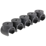 Legris 5 Tubes Polymer Tube Clip, For Tube Diam. 12mm