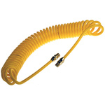 RS PRO 4m, Polyurethane Recoil Hose, with R 1/4 connector