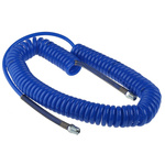 RS PRO 6m, Polyurethane Recoil Hose, with BSPT 1/4" Male connector