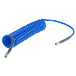 RS PRO 4m, Polyurethane Recoil Hose, with BSPT 1/4" Male connector