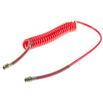 RS PRO 2m, Polyurethane Recoil Hose, with BSPT 1/4" Male connector