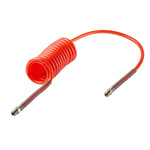 RS PRO 2m, Polyurethane Recoil Hose, with BSPT 1/4" Male connector